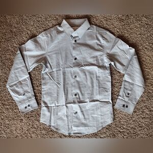 Calvin Klein Slim Stretch Gray Button Down Shirt NWOT